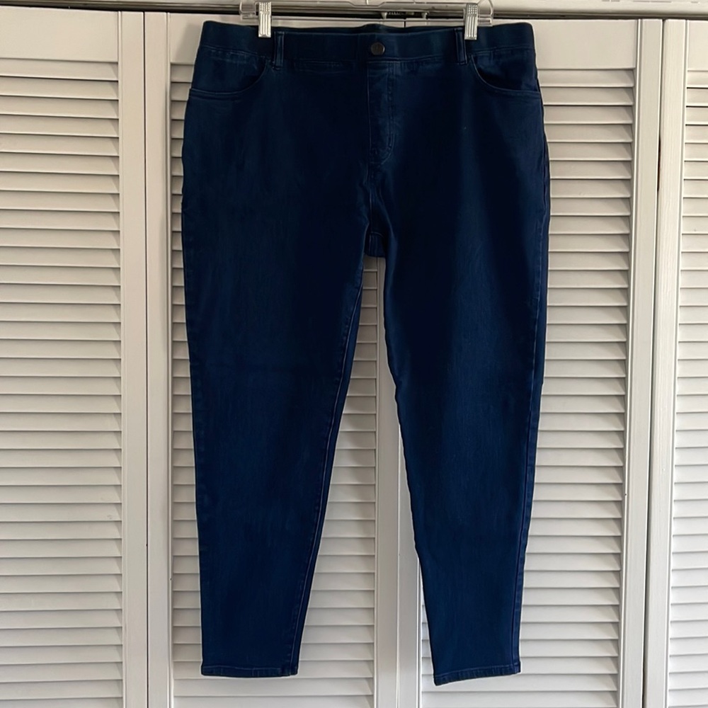 BetaBrand Skinny Leg 4-pocket denim pants, dark indigo